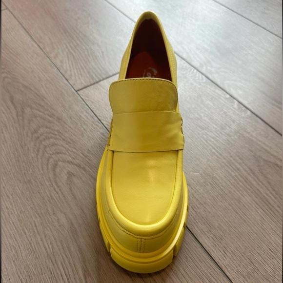 YELLOW platform loafers (BOURGES) - Picture 3 of 6